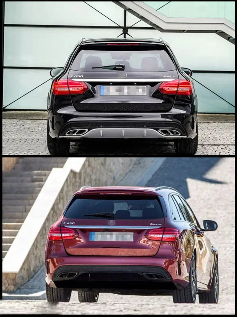 exhaust pipes tail tips FIT FOR 2015 2016 2017 W205 C180/C200/C250/C300/C450 AMG pipes Exhaust Tips/Tail Tips AMG Rear Lip Revix