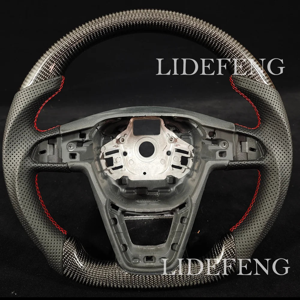 LED RPM Steering Wheel Fit For Seat Leon FR Cupra 5F Ibiza 6F Arona Ateca Leon ST Alhambra 2014~2019 Customized Steering Wheel Revix