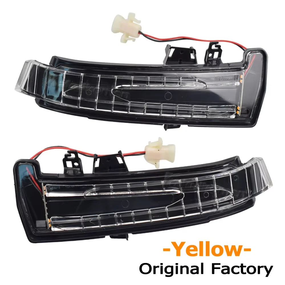 1 Pair Dynamic Turn LED Signals For Mercedes Benz W204 CLA A B C E S GLA GLK CLS Class W176 W212 Revix