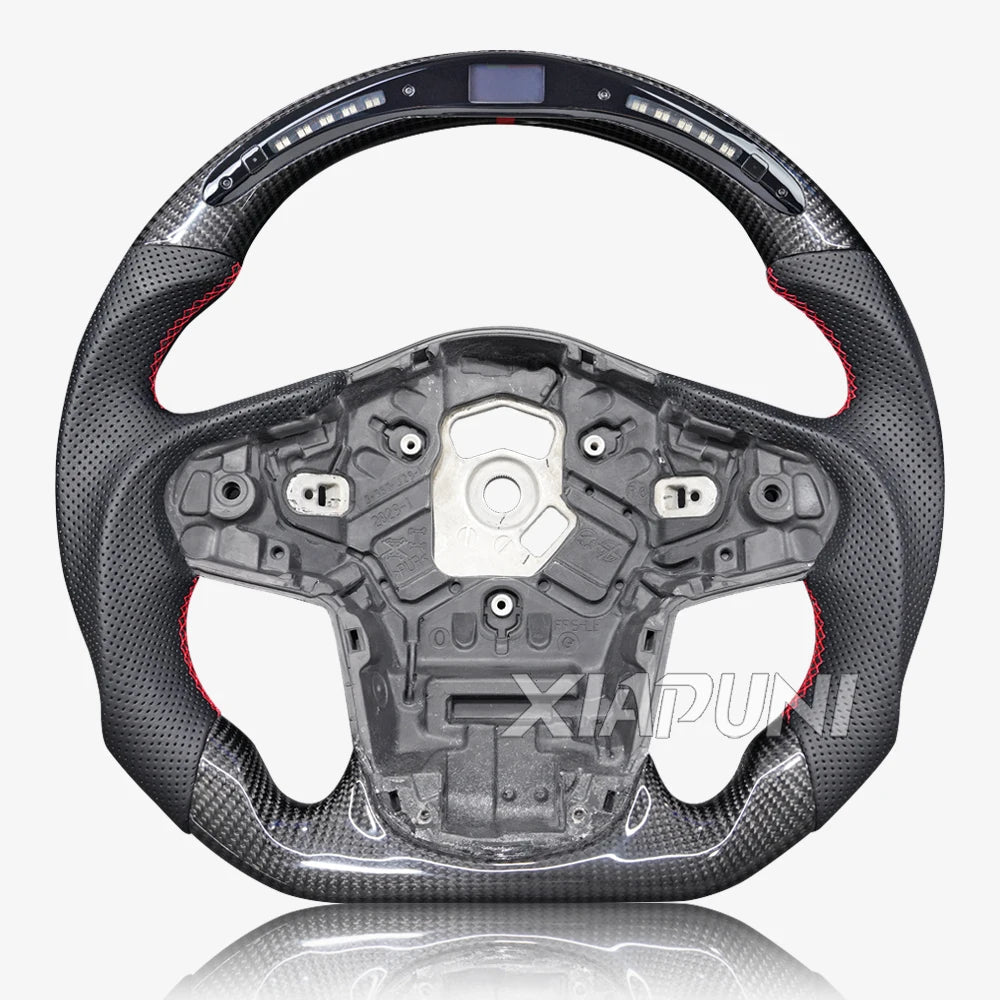 Customized LED RPM Steering Wheel For Toyota Supra A90 A91 2019-2024 Model Carbon Fiber Racing Wheel Revix