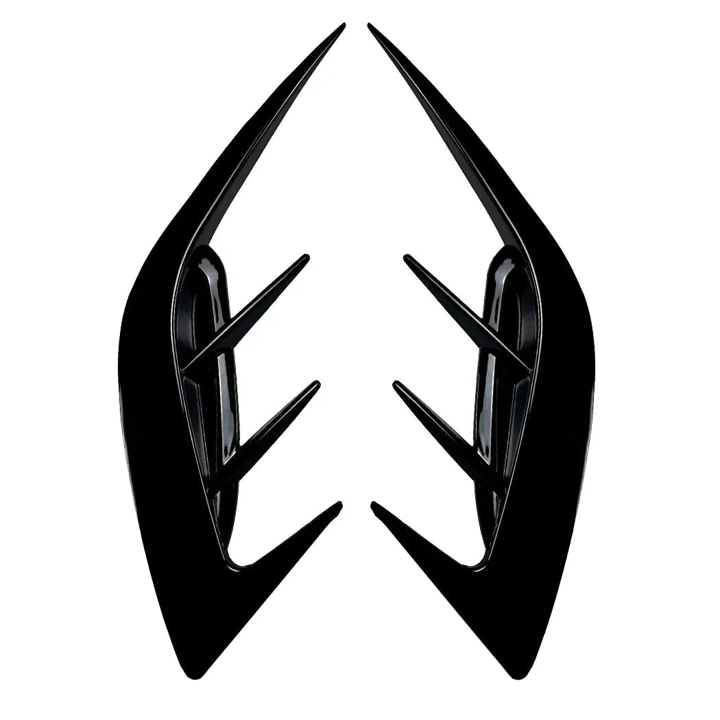 2Pcs Rear Bumper Side Vent C Canard Covers For KIA Stinger 2017-2023 Front Bumper Trim Canards Car Styling Accessory Revix