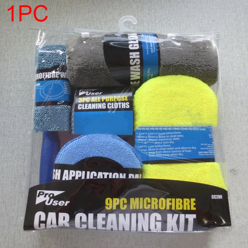 9pcs Set Car Wash Cleaning Revix