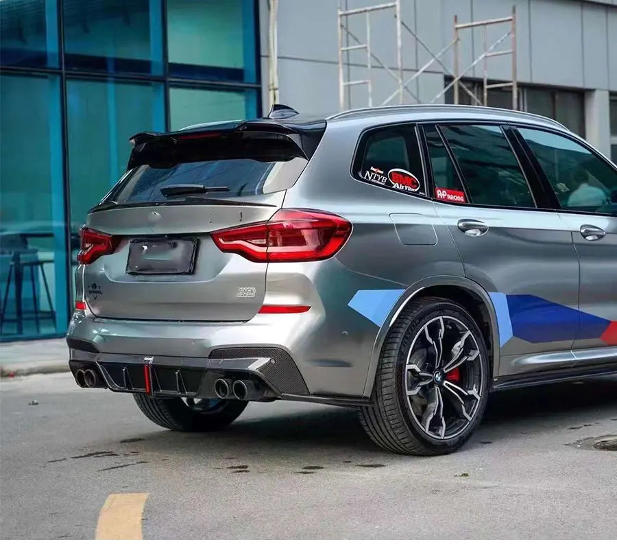 For BMW X3 G01 2019+ Carbon Fiber Diffuser Back lip Car Rear Bumper Diffuser Revix