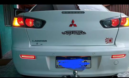 Mitsubishi LED Tail & Brake Bumper Reflector with Dynamic Turn Signal