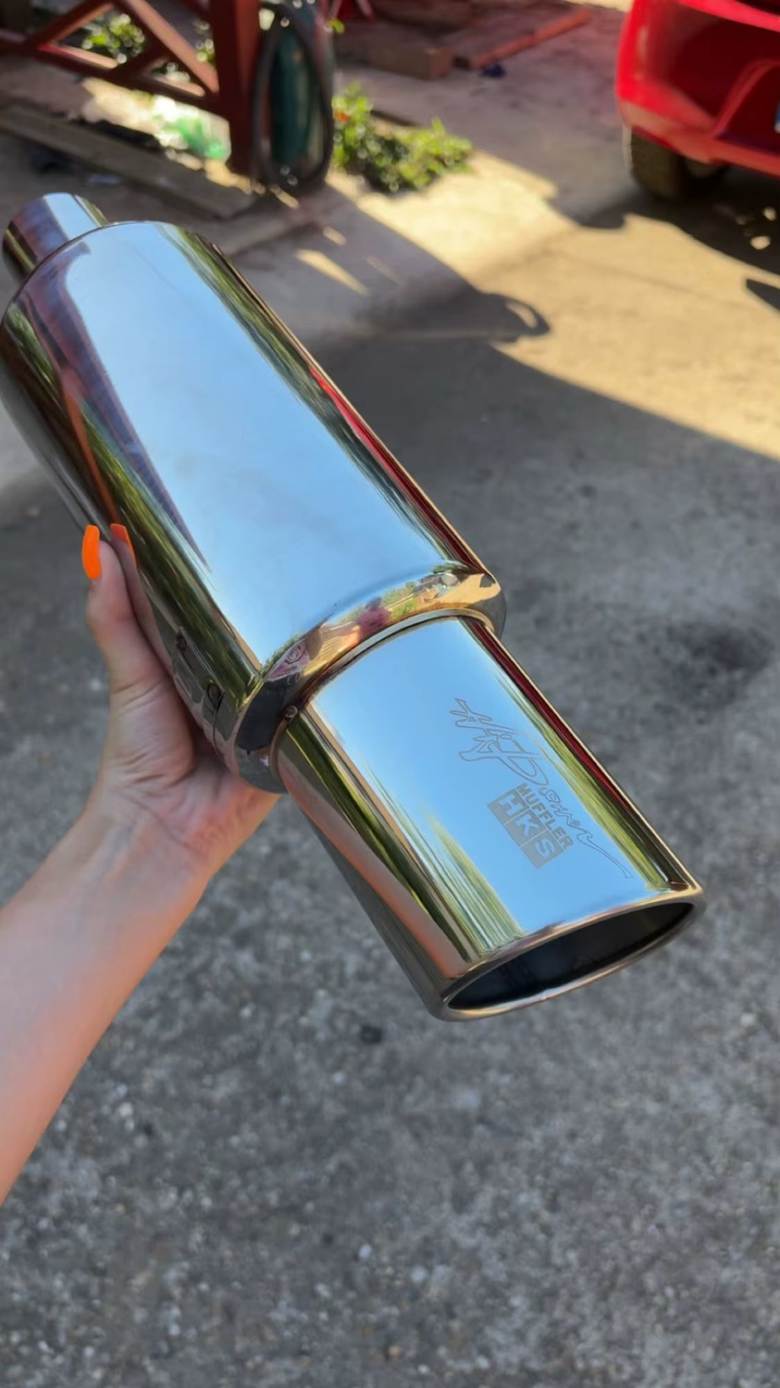 Car & Motorcycle Universal Exhaust Tip – Stainless Steel Silencer 51/57/63mm to 89mm