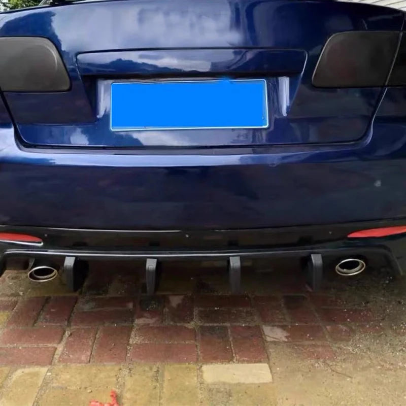 4PCS Universal Car Rear Bumper Diffuser Lip Spoiler Shark Fin Spliter Spoiler Chassis Protector Cover Kit Bumper Deflector Revix
