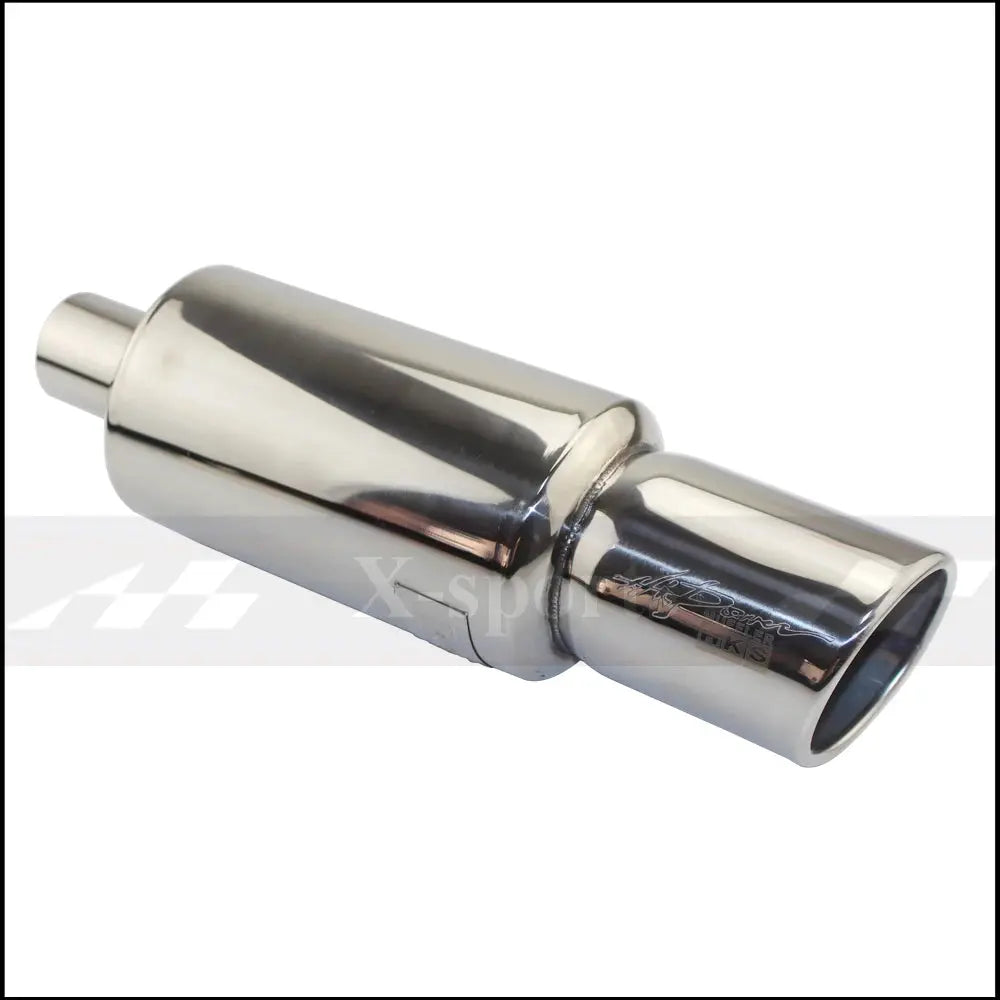 Car Motorbike Exhaust System Exhaust Pipe Muffler Tip Universal Stainless Steel ID 51MM 57MM 63MM Outlet 89mm Silencer Tail Pipe Revix