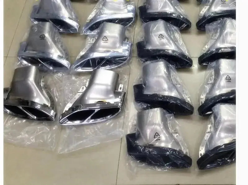 exhaust pipes tail tips FIT FOR 2015 2016 2017 W205 C180/C200/C250/C300/C450 AMG pipes Exhaust Tips/Tail Tips AMG Rear Lip Revix
