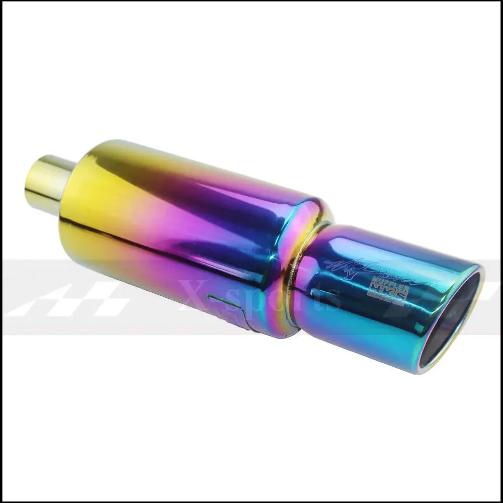Car Motorbike Exhaust System Exhaust Pipe Muffler Tip Universal Stainless Steel ID 51MM 57MM 63MM Outlet 89mm Silencer Tail Pipe Revix