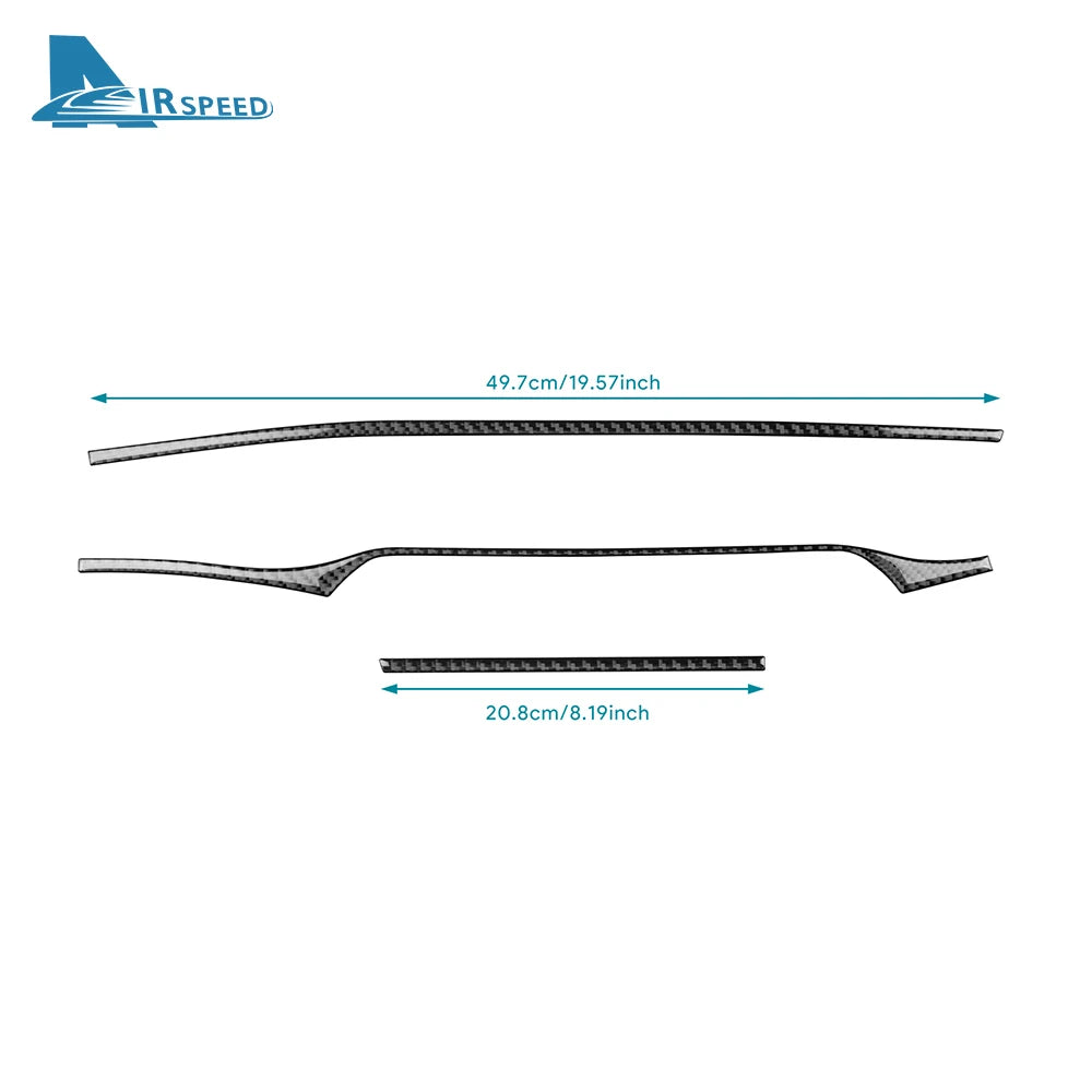 Interior Carbon Fiber Sticker For Kia Stinger 2019 2020 2021 2022 2023 Revix