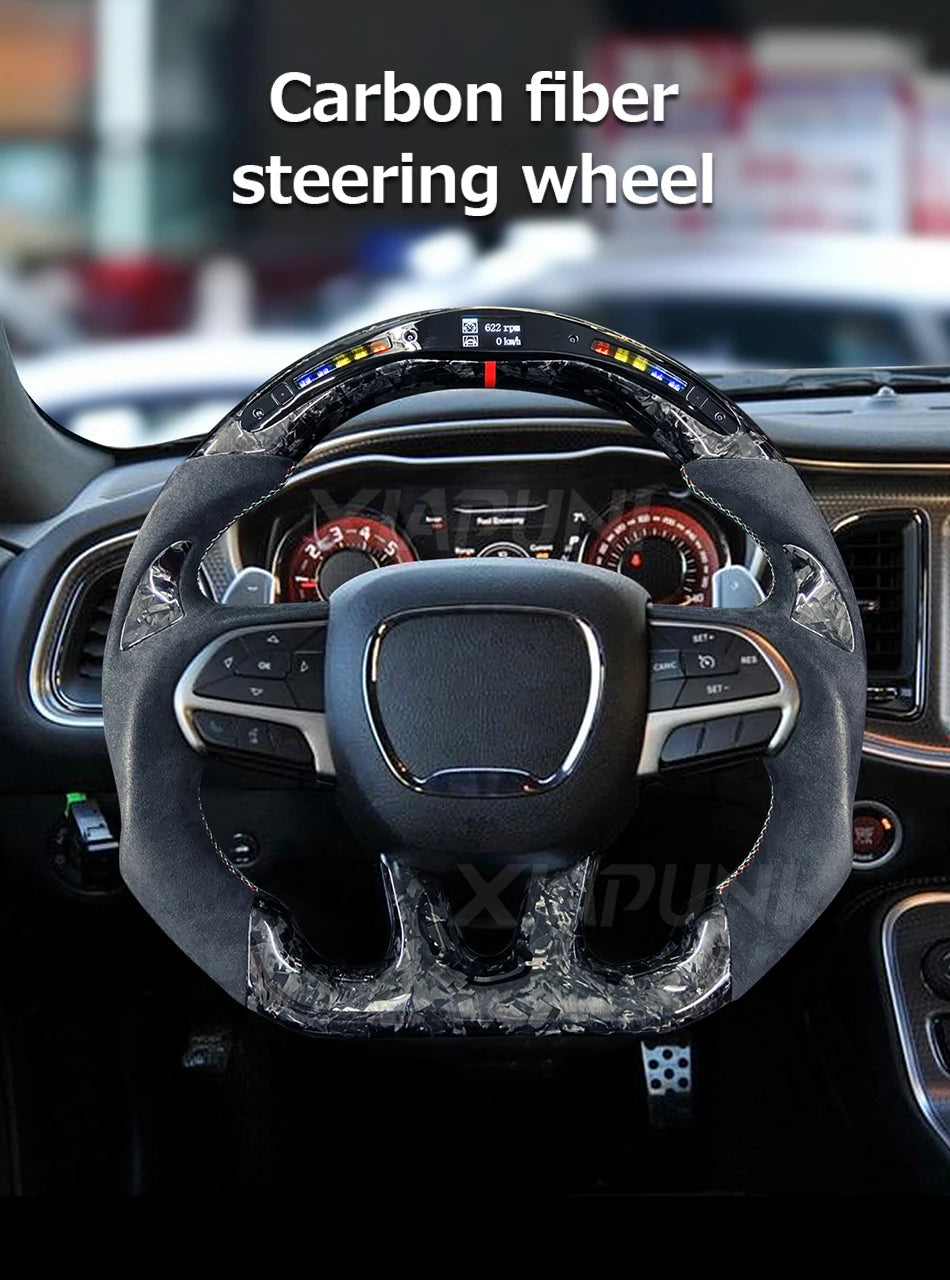Racing LED Steering Wheel Fit For Dodge Challenger SRT 2015-2024 Revix