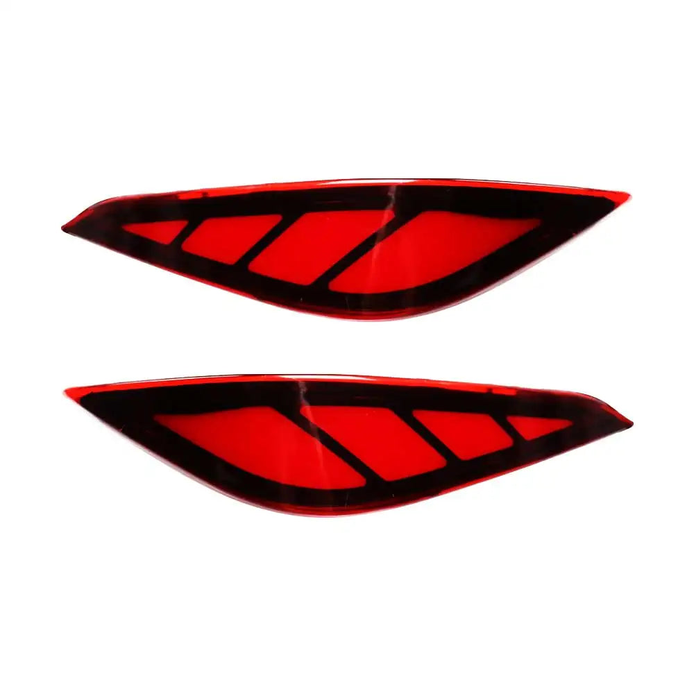 2PCS LED Reflector For Toyota Rush 2018 2019 2020 Car Rear Fog Lamp Brake Light Rear Bumper Decoration Lamp Revix