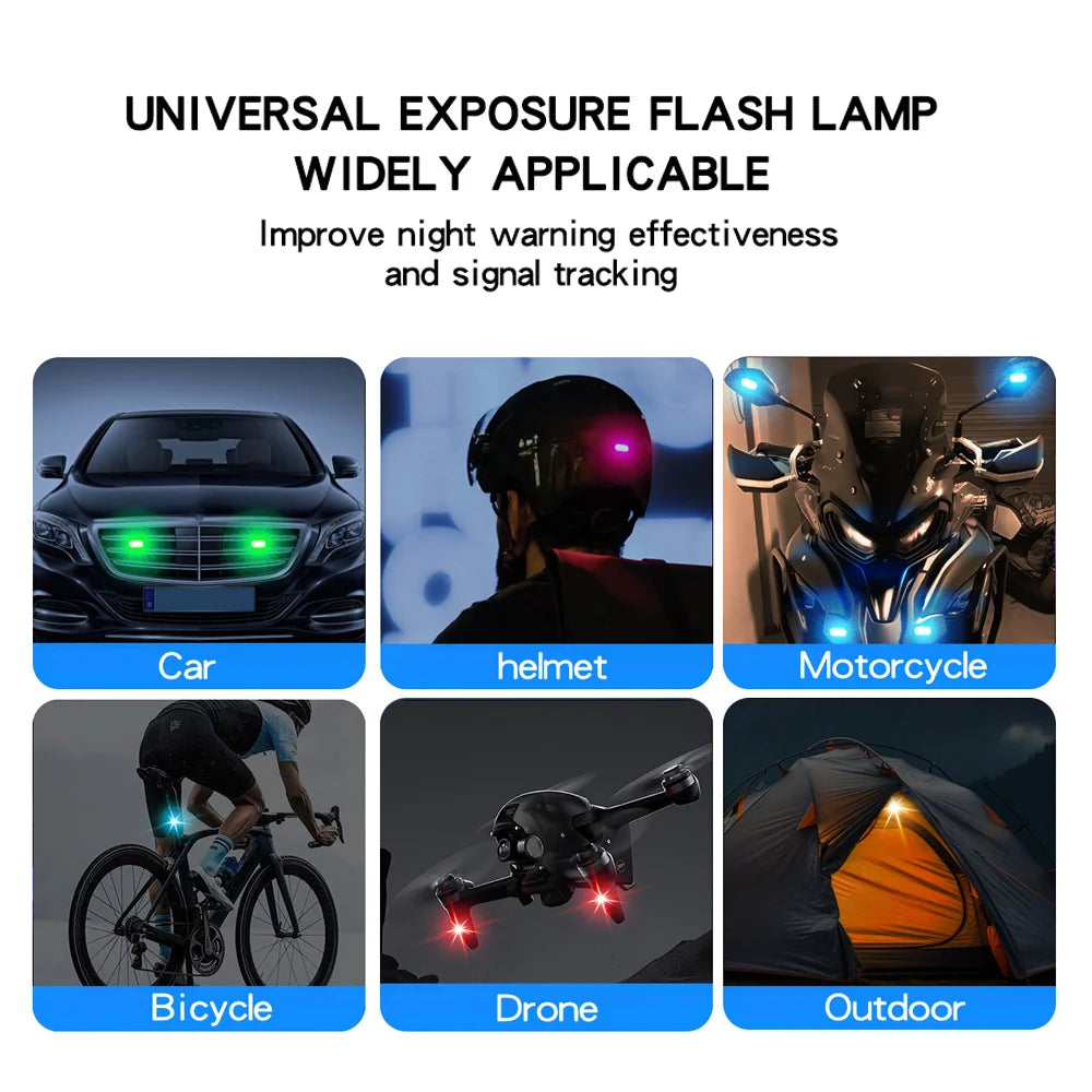 4/6pcs Wireless LED Atmosphere Lights, 8 Colors Rechargeable LEDs Revix