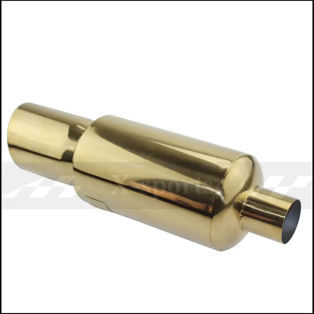 Car Motorbike Exhaust System Exhaust Pipe Muffler Tip Universal Stainless Steel ID 51MM 57MM 63MM Outlet 89mm Silencer Tail Pipe Revix