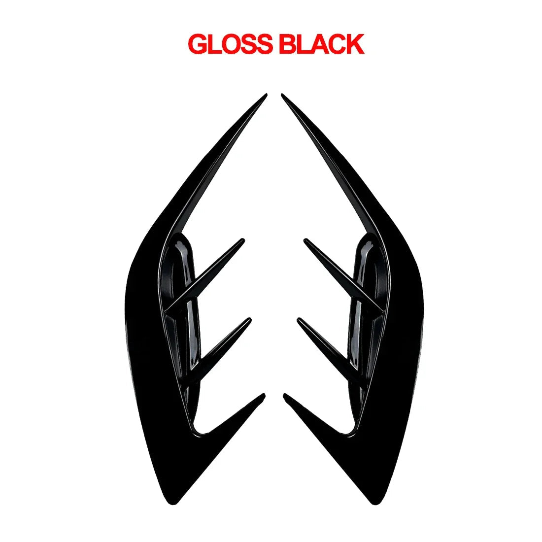 2Pcs Rear Bumper Side Vent C Canard Covers For KIA Stinger 2017-2023 Front Bumper Trim Canards Car Styling Accessory Revix