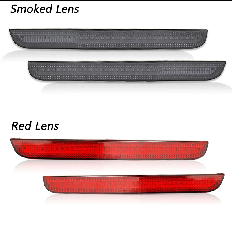 For Dodge Challenger 2015-2022 Clear & Smoked Lens LED Side Marker Lamp Amber Front Red Rear Side Fender Reflector Lights Revix