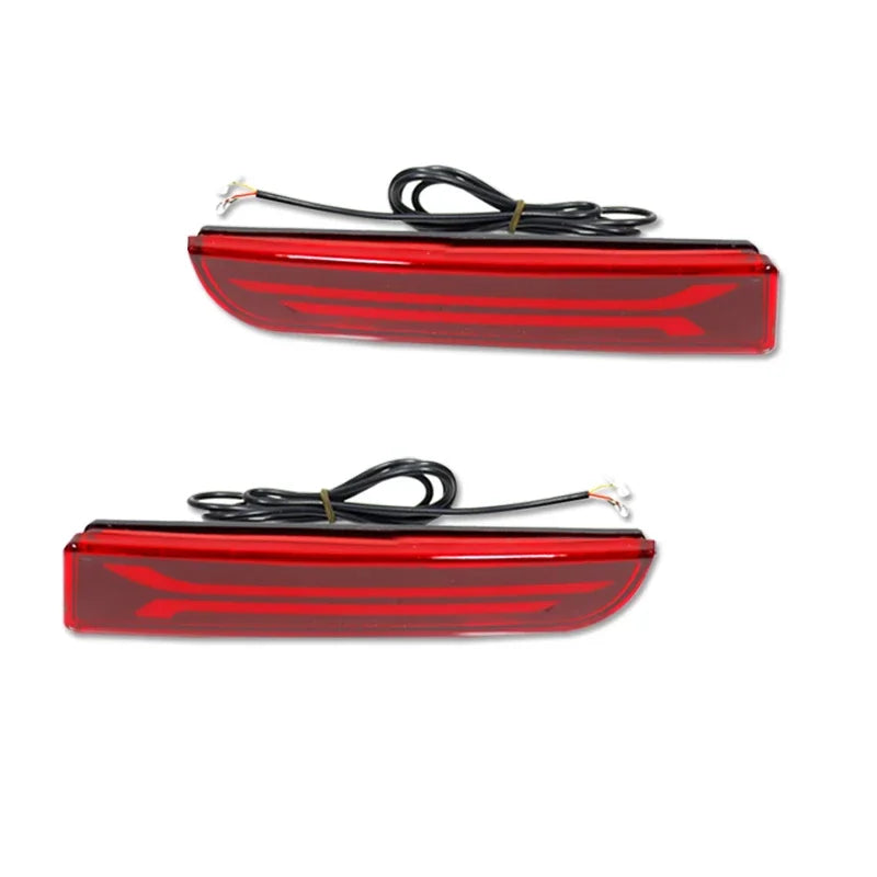 LED Bumper Reflector Lights For Mitsubishi Lancer Evo Evolution ASX Outlander Sport RVR Dynamic Turn Signal Rear Tail Brake Lamp Revix
