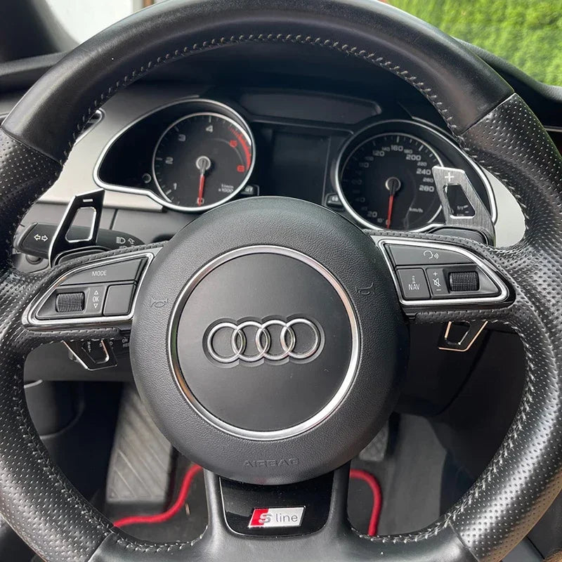 Steering Wheel Paddle Shifter for Audi A3 S3 8V A4 S4 A5 S5 B8.5 A6 S6 A7 S7 C7 Q5 Q7 2013 2014 2015 2016 Revix