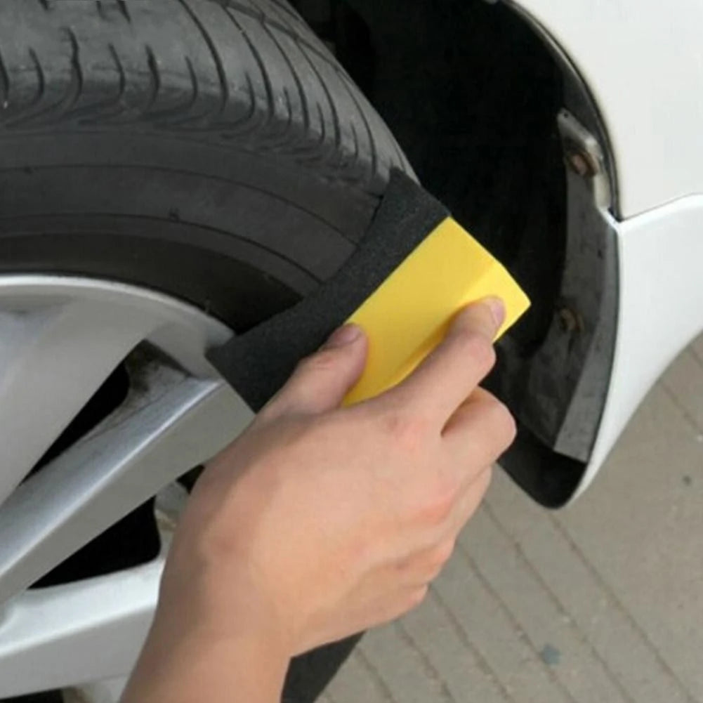 Car Tire Cleaning Sponge Auto Wheel Microfiber Suction Sponge Brush Set for Cars Wheels Tyre Clean Polishing Detail Brushes Tool Revix
