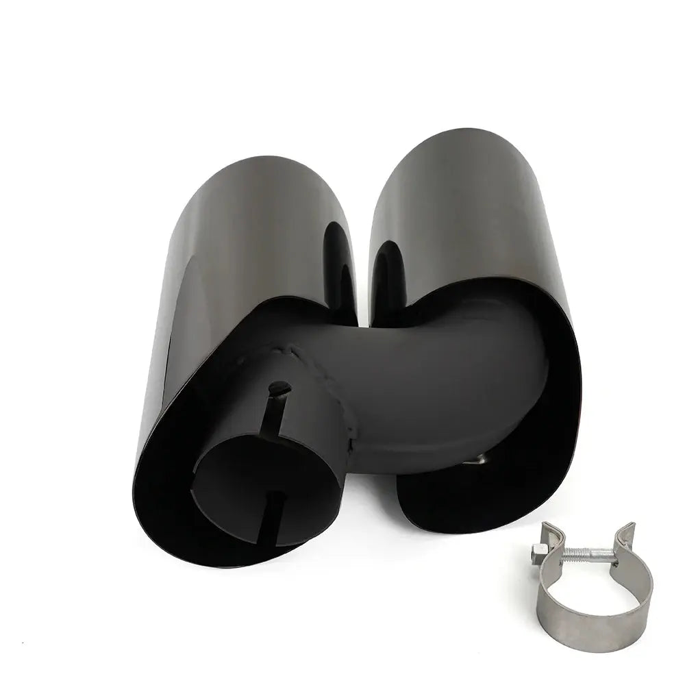 Car Exhaust Pipe Muffler Tail Tip Exhaust System Pipe Auto Tail Air Outlet Vent Body Kit For Porsche Macan 2019-2021 CR2038 Revix