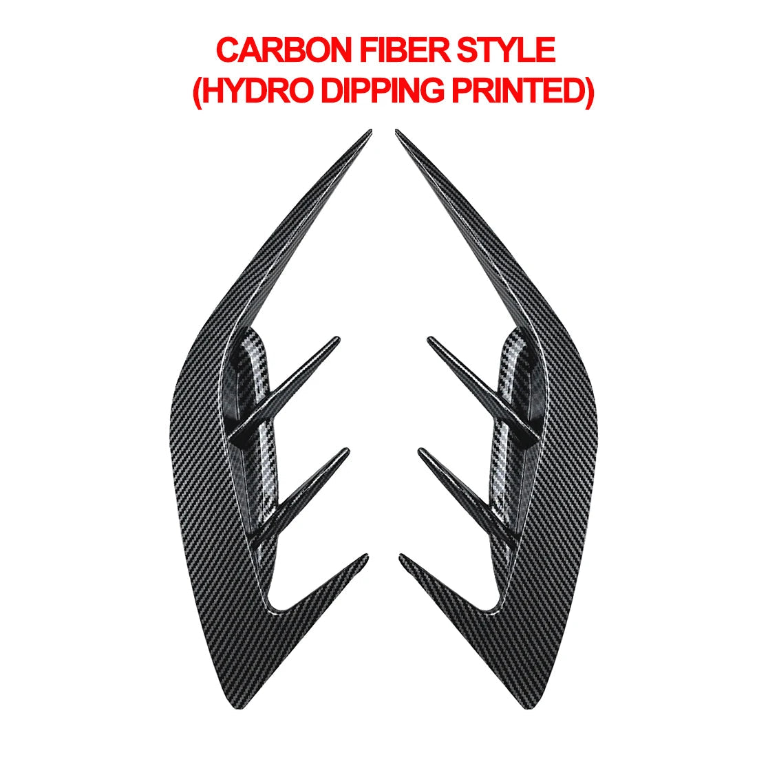 2Pcs Rear Bumper Side Vent C Canard Covers For KIA Stinger 2017-2023 Front Bumper Trim Canards Car Styling Accessory Revix
