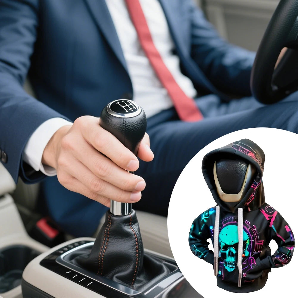 Skull Gear Shift Hoodie – Car Interior Cover Revix
