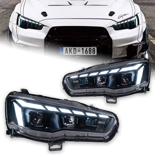 Mitsubishi Lancer LED Tuning Headlights with DRL (2008–2018)