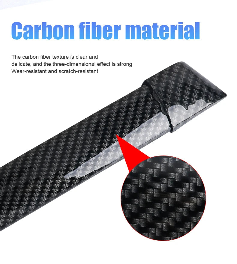 LED Spoiler Light Car Universal Carbon Fiber Spoiler Lip Kit Turn Signal Brake Warn Lamp Exterior Accessories Styling Tail Wing Revix