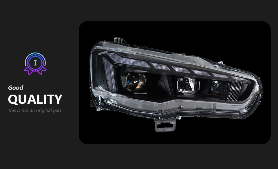 Mitsubishi Lancer LED Tuning Headlights with DRL (2008–2018)