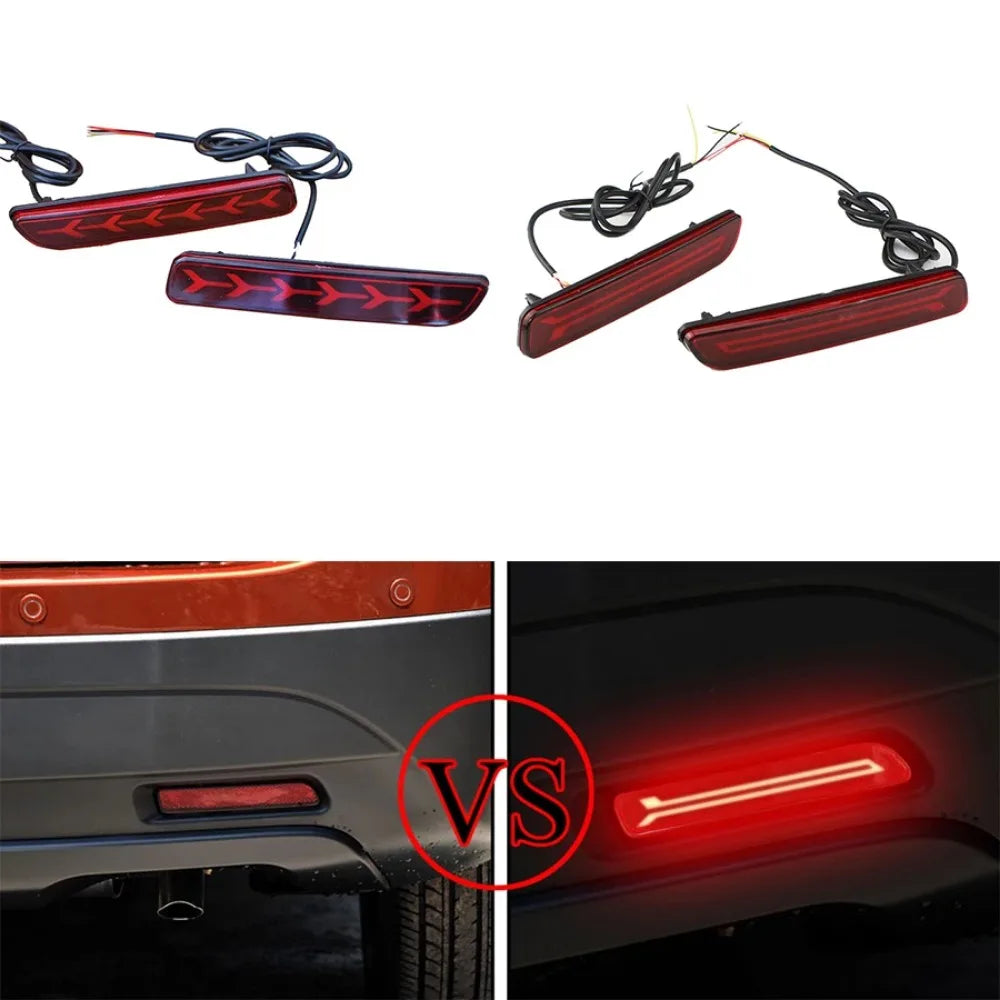 Car Flashing 2Pcs Led Brake Lights Rear Bumper Lamp Reflector Tail Lamp for Suzuki Ertiga Ciaz Vitara S-Cross SX4 Splash Revix