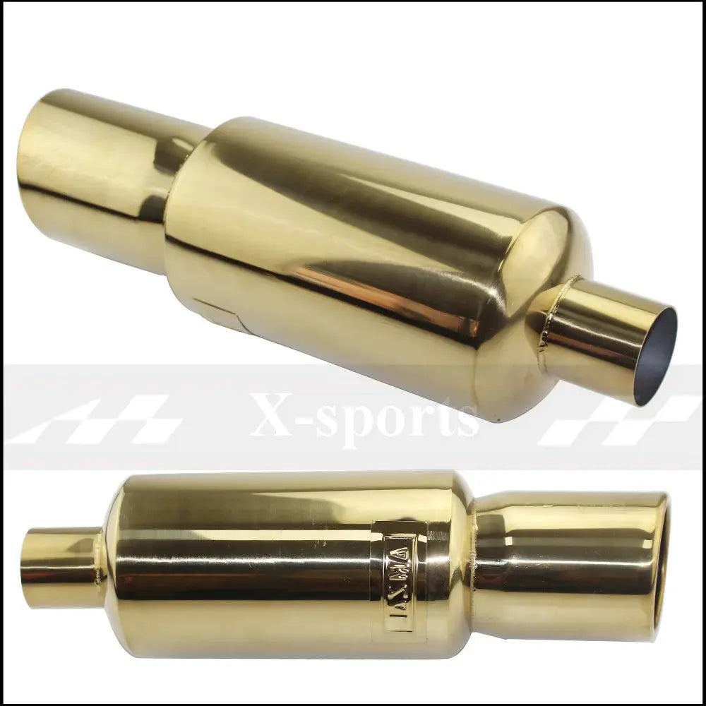 Car Motorbike Exhaust System Exhaust Pipe Muffler Tip Universal Stainless Steel ID 51MM 57MM 63MM Outlet 89mm Silencer Tail Pipe Revix