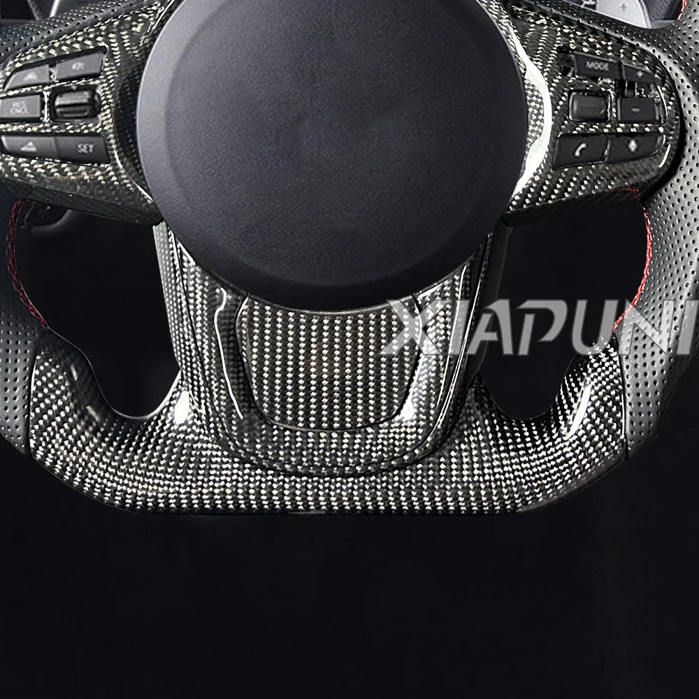Customized LED RPM Steering Wheel For Toyota Supra A90 A91 2019-2024 Model Carbon Fiber Racing Wheel Revix