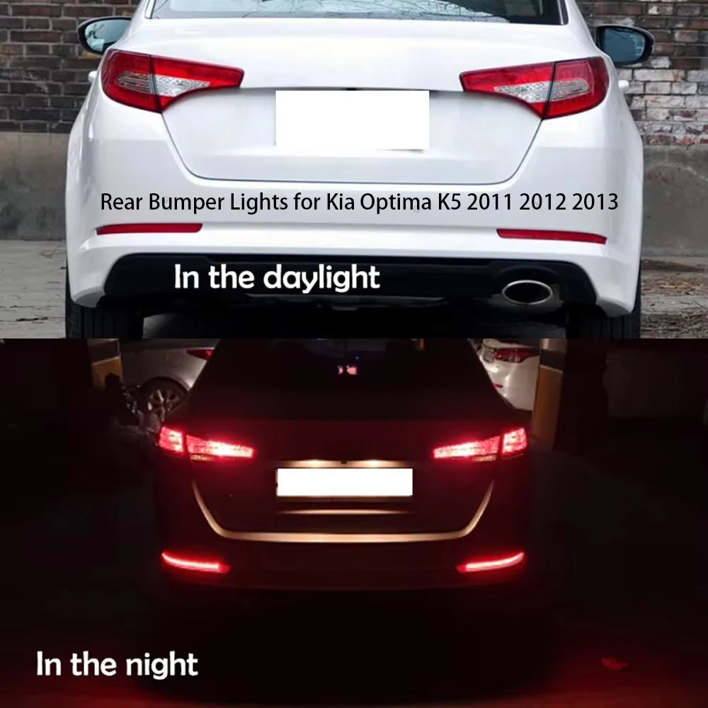 LED Rear Bumper Lights Brake Warning Stop Tail Lamp For Kia Optima K5 2011 2012 2013 Car Accessories Revix