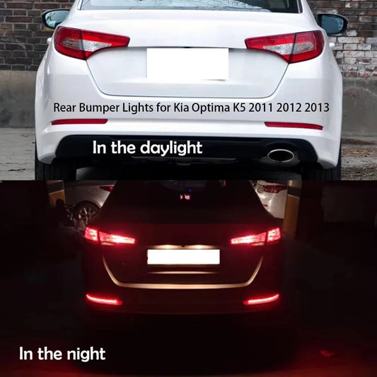 LED Rear Bumper Lights Brake Warning Stop Tail Lamp For Kia Optima K5 2011 2012 2013 Car Accessories Revix