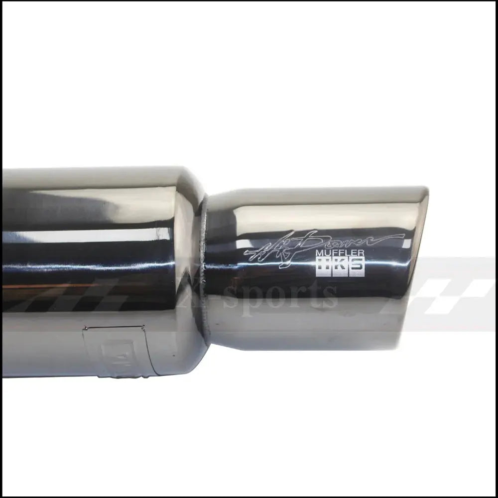 Car Motorbike Exhaust System Exhaust Pipe Muffler Tip Universal Stainless Steel ID 51MM 57MM 63MM Outlet 89mm Silencer Tail Pipe Revix