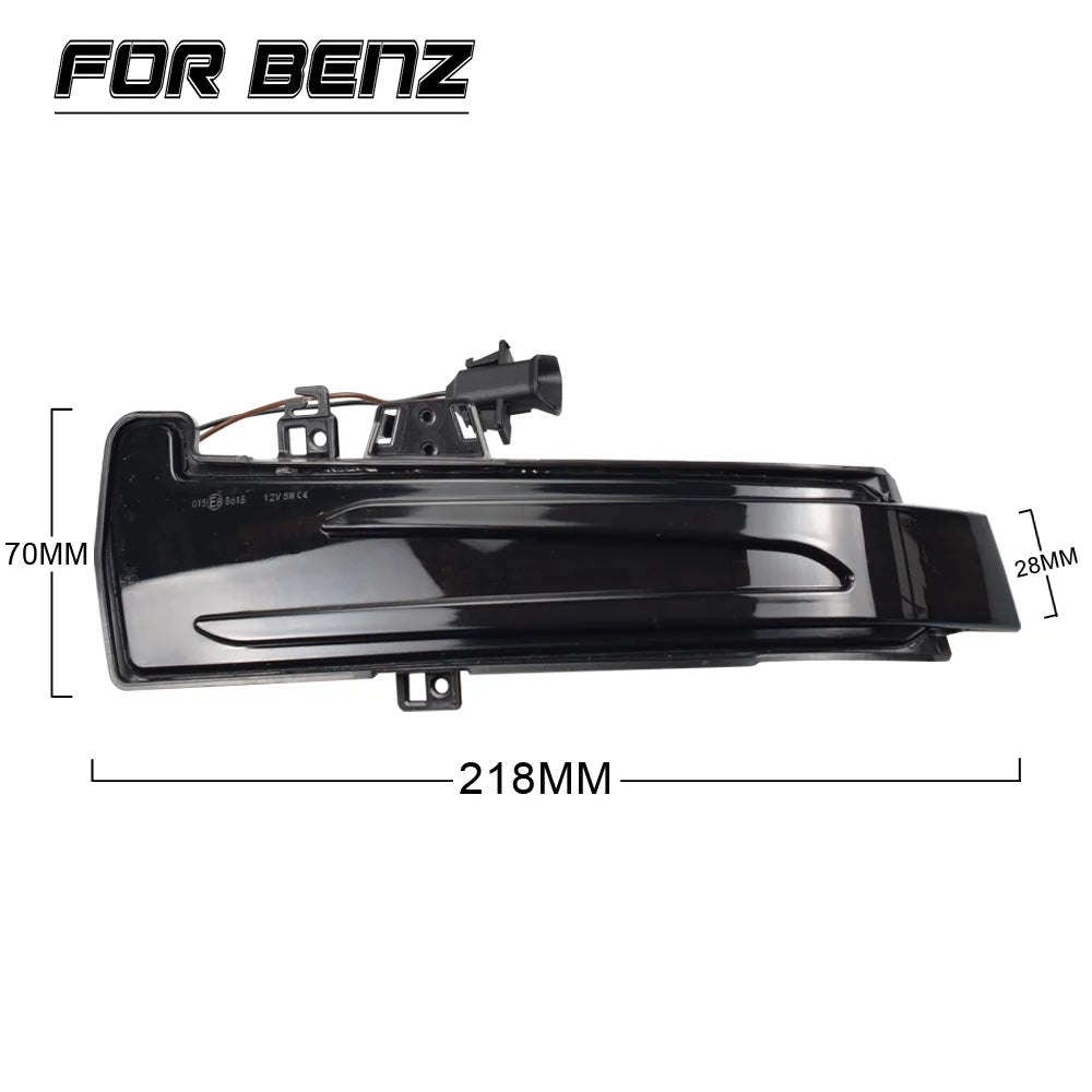 1 Pair Dynamic Turn LED Signals For Mercedes Benz W204 CLA A B C E S GLA GLK CLS Class W176 W212 Revix