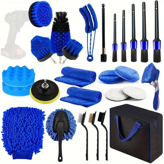 27 Pcs RV Car Wash Kit, Car Accessories, Cleaning Supplies, Car Cleaning Brush, Car Repair Kit, Car Repair Brush, Bathroom Revix