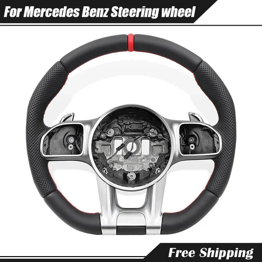 Luxury LED Carbon Fiber Steering Wheel Fits AMG & Multiple Models Revix