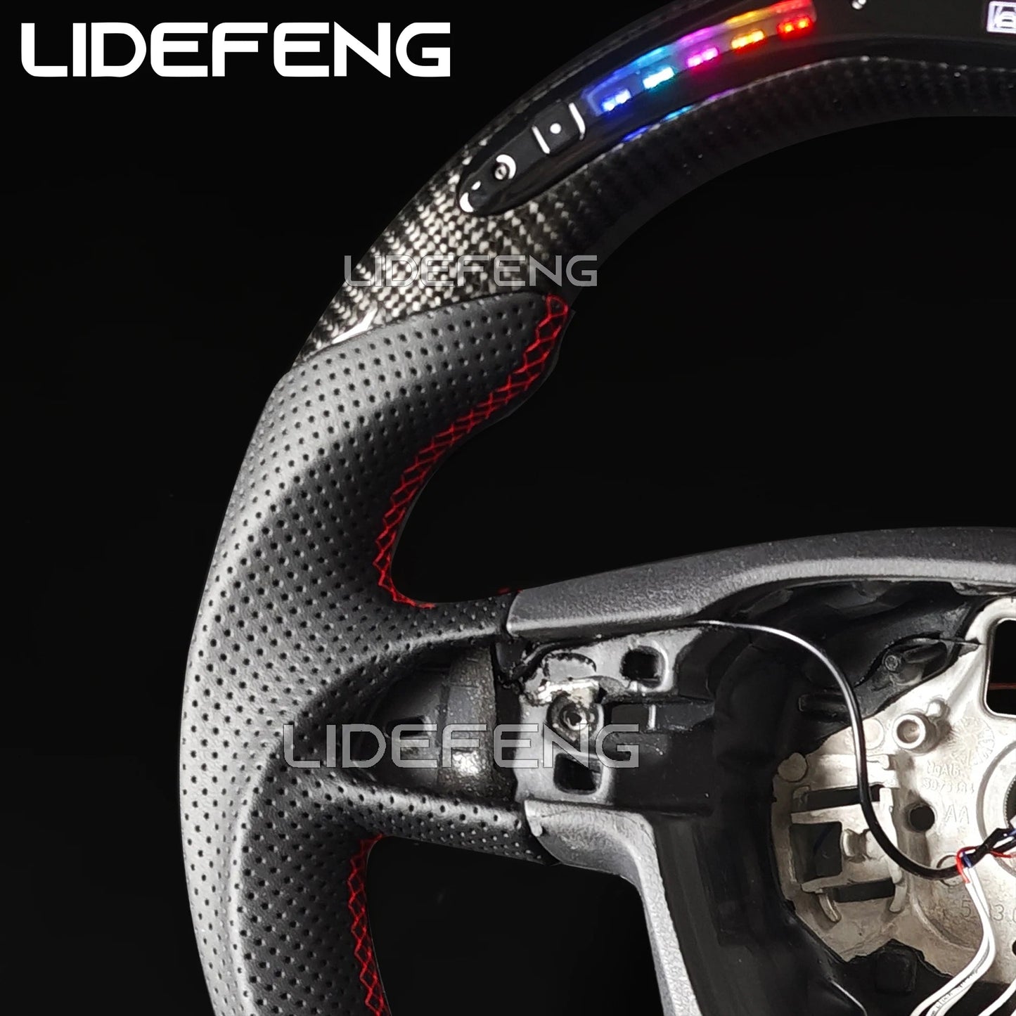 LED RPM Steering Wheel Fit For Seat Leon FR Cupra 5F Ibiza 6F Arona Ateca Leon ST Alhambra 2014~2019 Customized Steering Wheel Revix