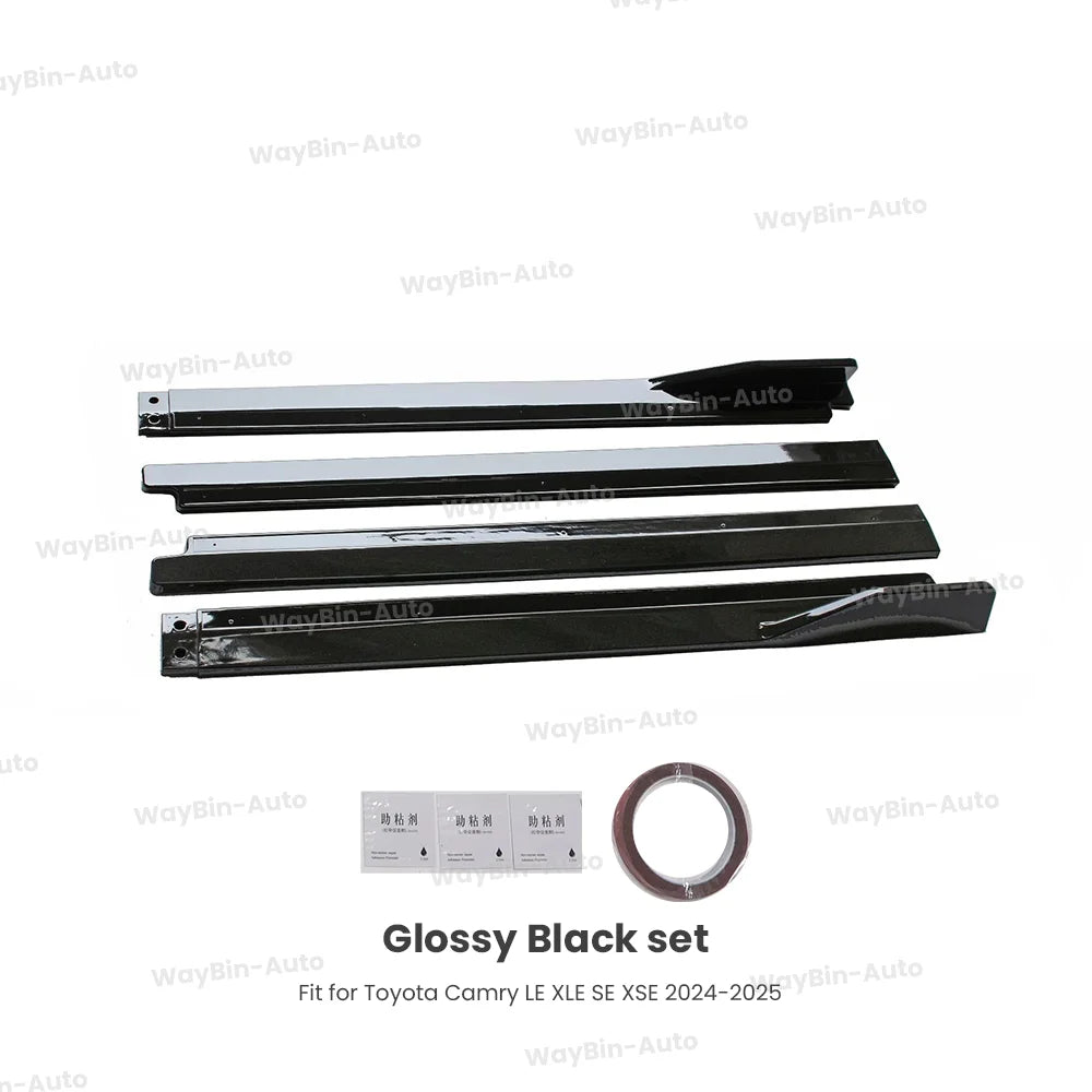 For Toyota Camry LE XLE SE XSE 2024-2025 Front Bumper Lip Rear Diffuser Side Spillter Spoiler Camry 2023 2024 Body Tuning Revix
