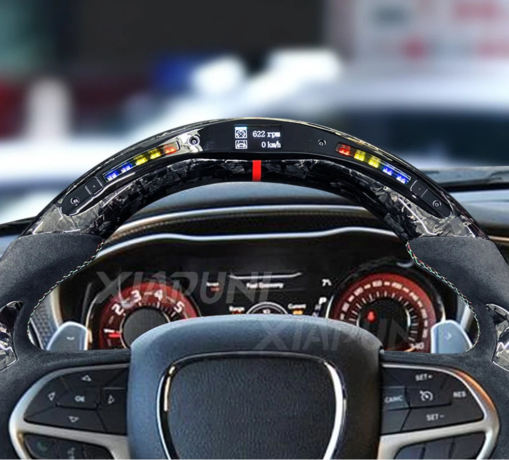 Racing LED Steering Wheel Fit For Dodge Challenger SRT 2015-2024 Revix