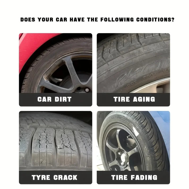 Car Tire & Panel Restoration Kit – Wax & Shine Revix