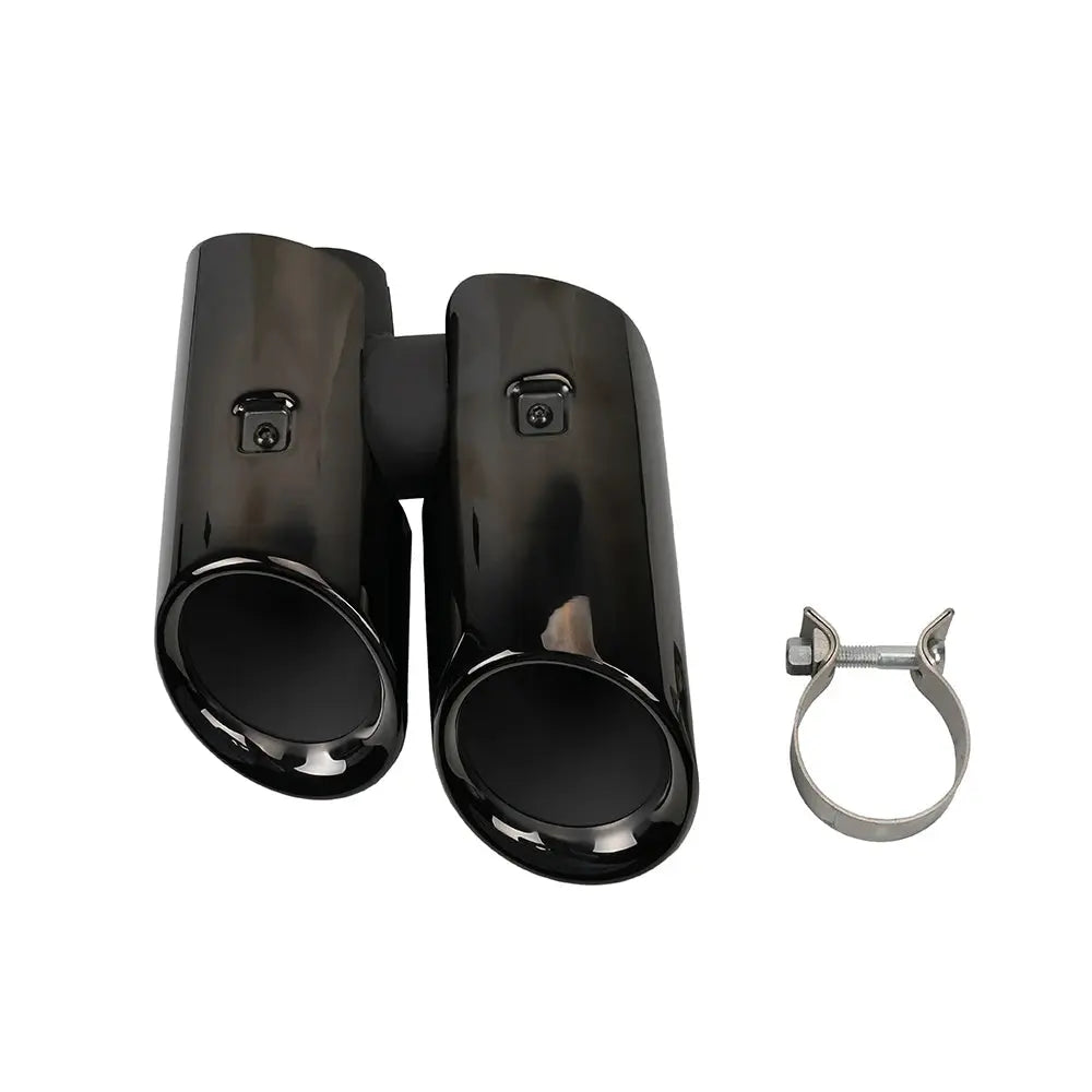Car Exhaust Pipe Muffler Tail Tip Exhaust System Pipe Auto Tail Air Outlet Vent Body Kit For Porsche Macan 2019-2021 CR2038 Revix