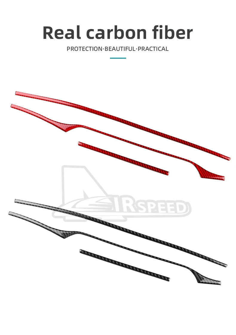 Interior Carbon Fiber Sticker For Kia Stinger 2019 2020 2021 2022 2023 Revix