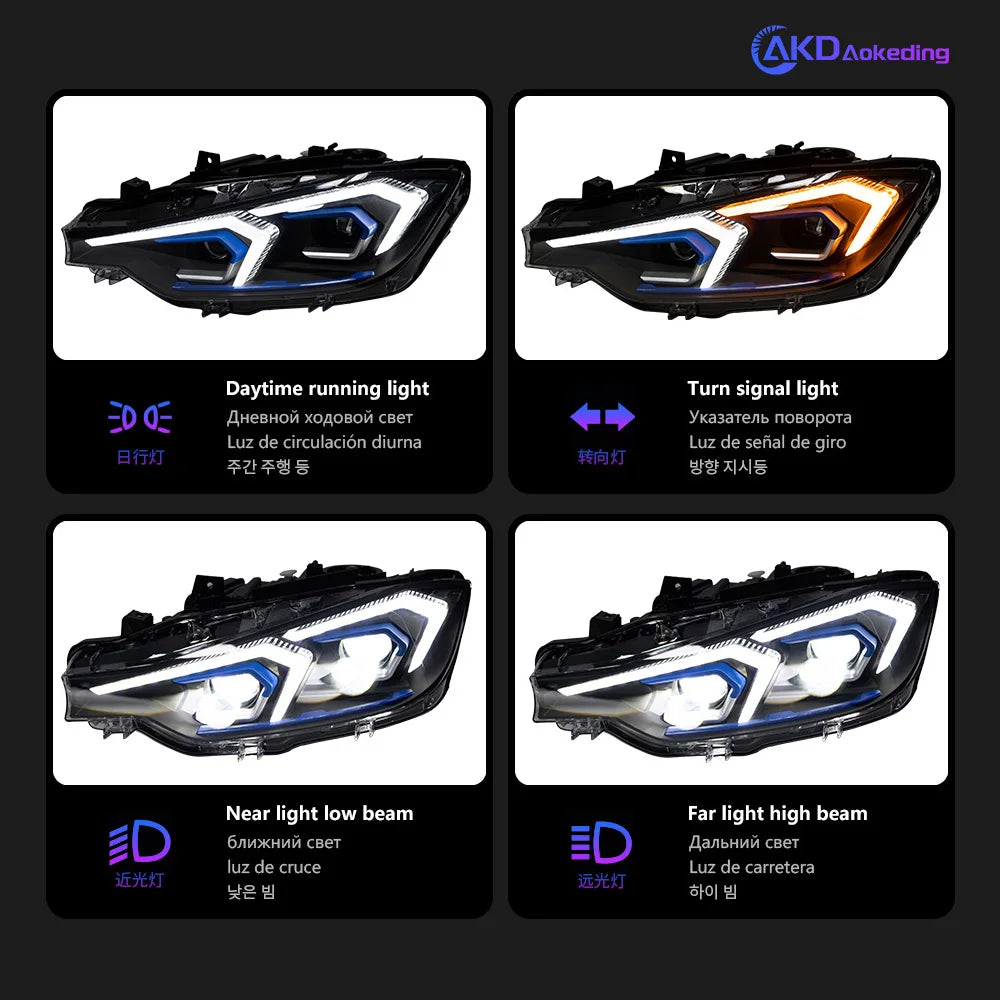 BMW F30/F31 LED Projector Headlights (2012–2018)