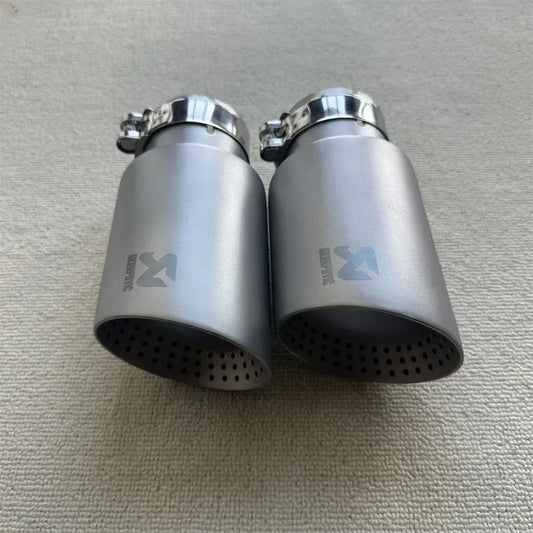 1Piece Exhaust Tips Matte Stainless Steel Car Exhaust Muffler Tips Tail Pipe Exhaust System tail Pipe Nozzle For muffler Revix