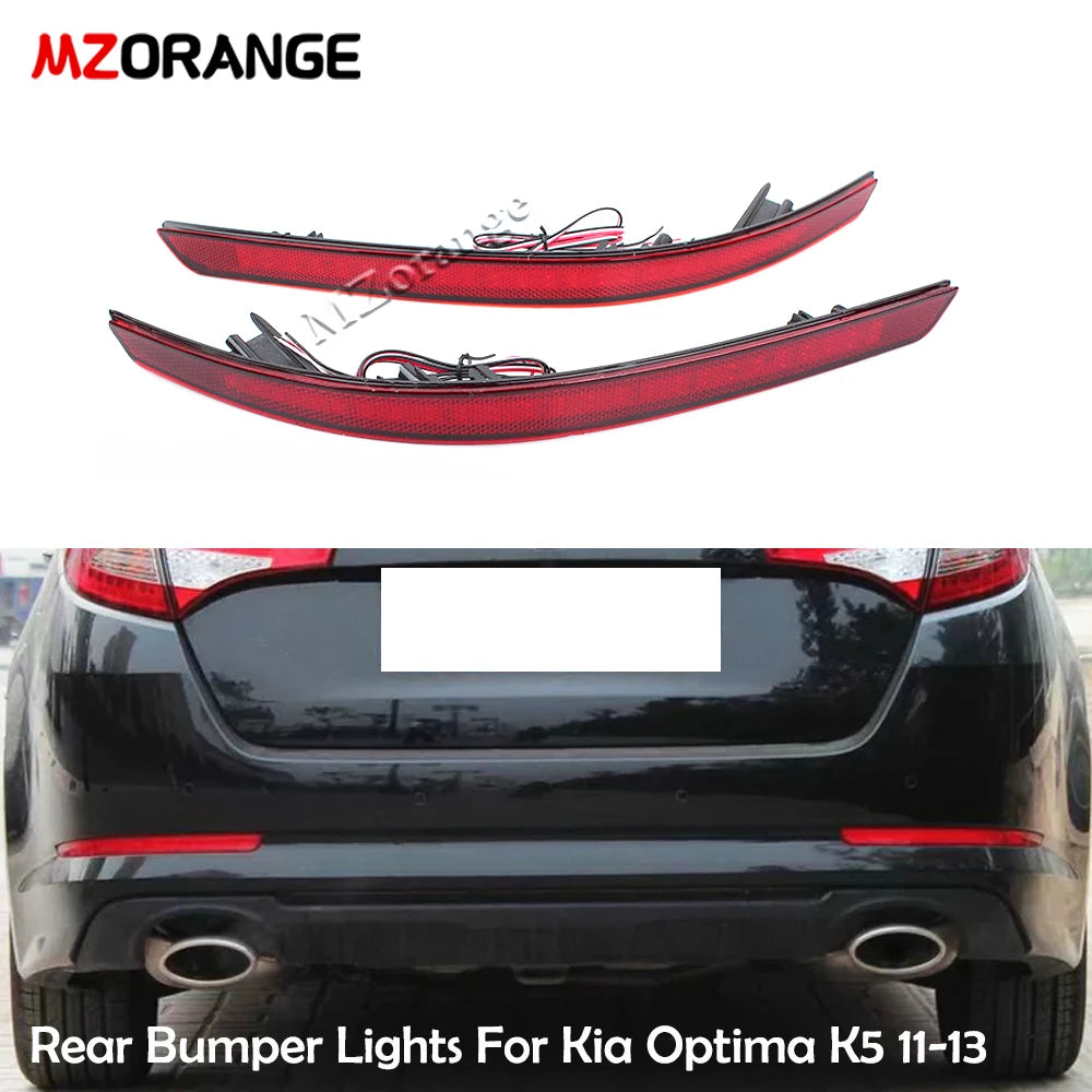 LED Rear Bumper Lights Brake Warning Stop Tail Lamp For Kia Optima K5 2011 2012 2013 Car Accessories Revix