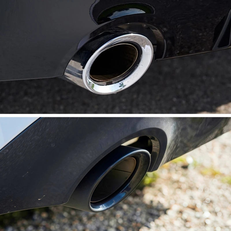For BMW 320d 330i 330e Exhaust Tailpipe cover G20 G21 Muffler Tip Nozzle Black Exhaust Head Revix