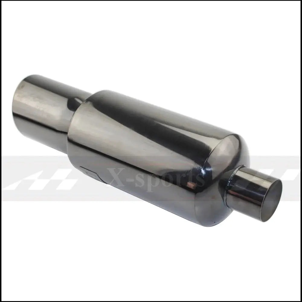 Car Motorbike Exhaust System Exhaust Pipe Muffler Tip Universal Stainless Steel ID 51MM 57MM 63MM Outlet 89mm Silencer Tail Pipe Revix
