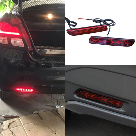 Car Flashing 2Pcs Led Brake Lights Rear Bumper Lamp Reflector Tail Lamp for Suzuki Ertiga Ciaz Vitara S-Cross SX4 Splash Revix